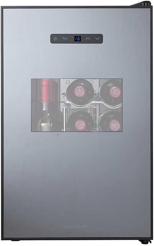 15 Bottle Wine Cooler Fridge Digital Temperature Control Quiet Freestanding