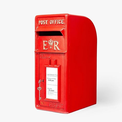 Lockable Cast Iron Royal Mail Post Box Red – Wall Mount, Secure, Weatherproof