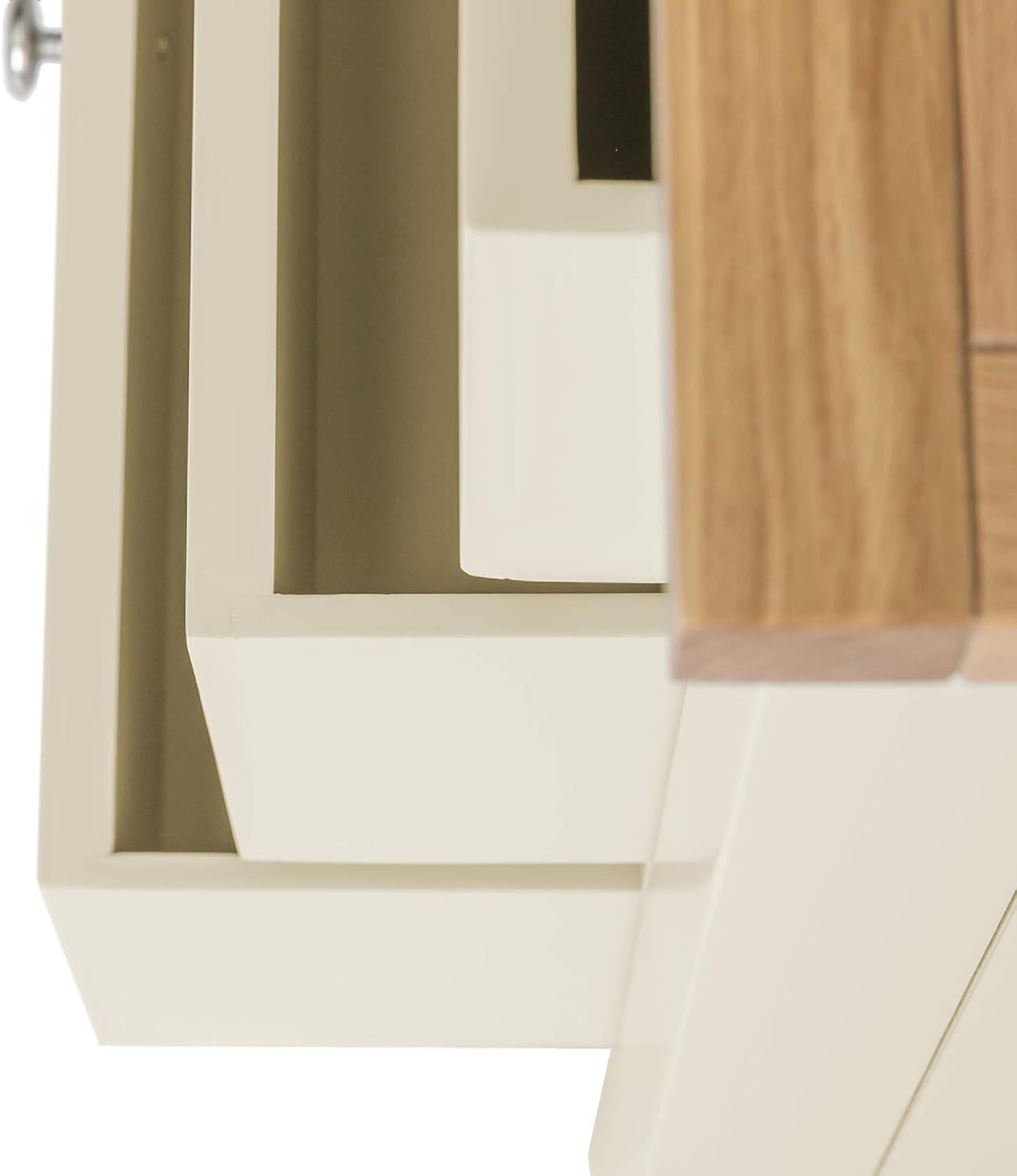 Cream Oak Top 3 Drawer Chest Solid Wood Bedroom Storage Unit Assembled