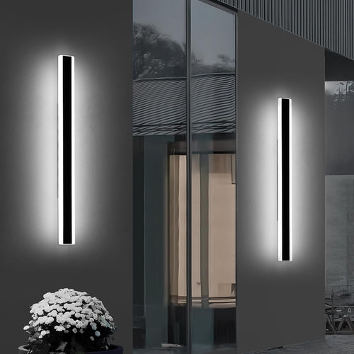 Outdoor 120cm LED Wall Light, Waterproof Cool White, Modern Garden Sconce