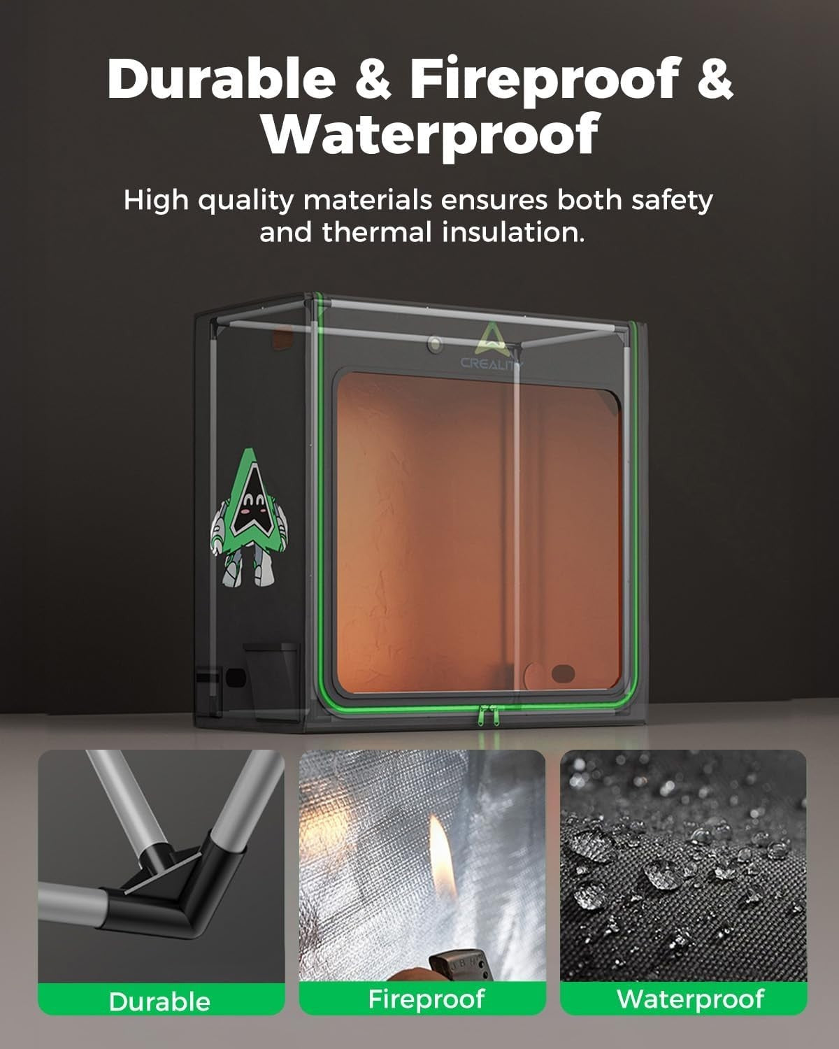 Extra Large Resin 3D Printer Enclosure 1000x500x1000mm Vent Fan Dustproof