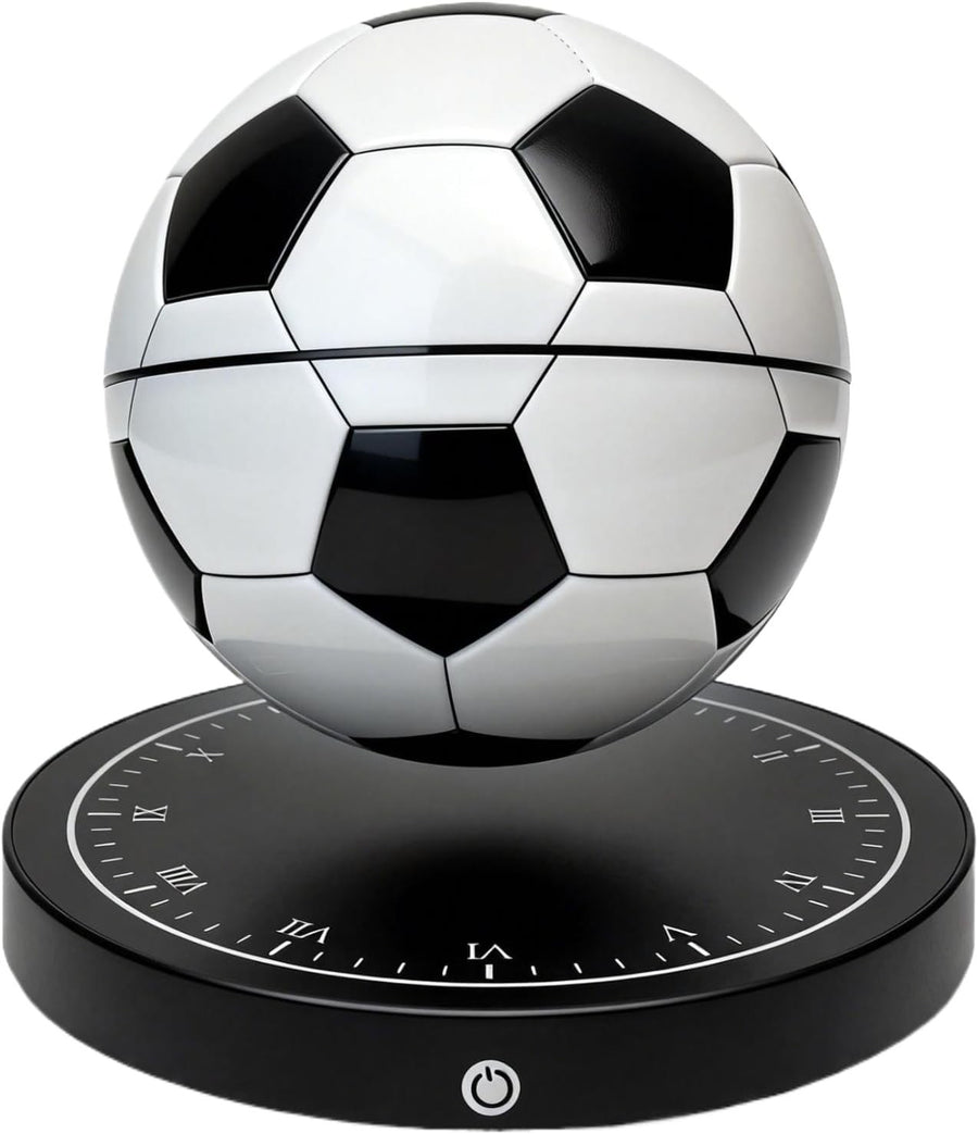 Magnetic Levitating Soccer Ball Lamp White LED Floating Desk Night Light