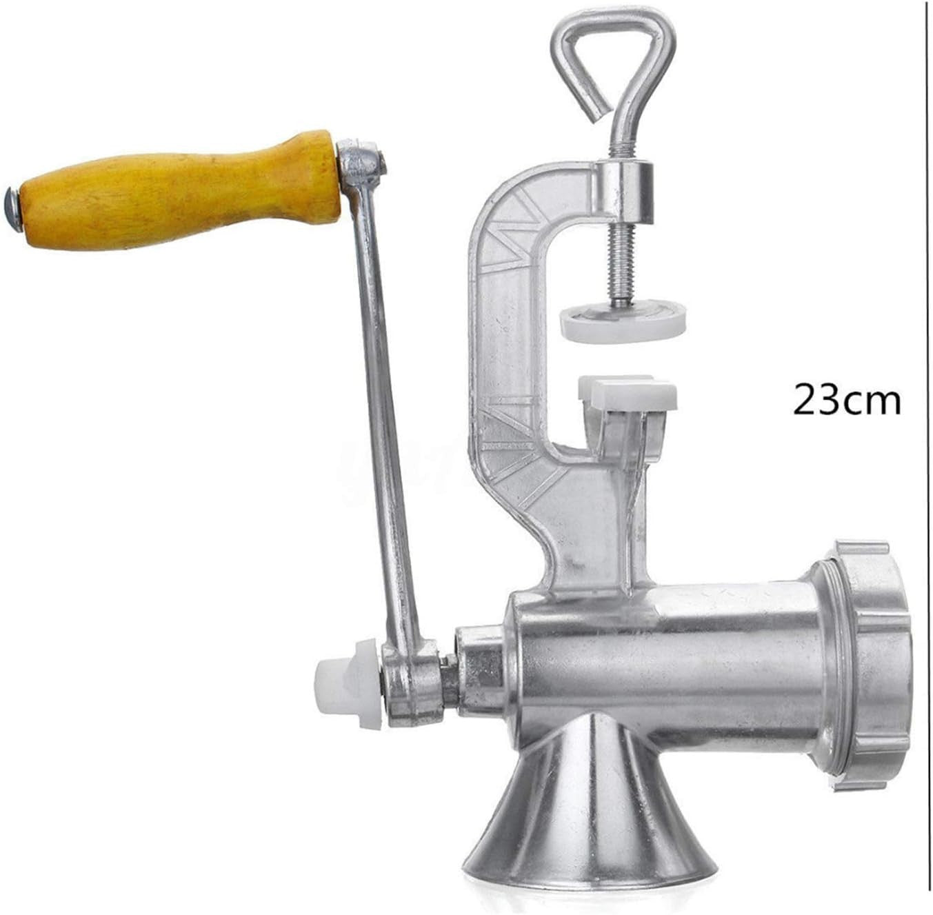 Manual Meat Grinder Sausage Stuffer Aluminium Mincer Table Clamp