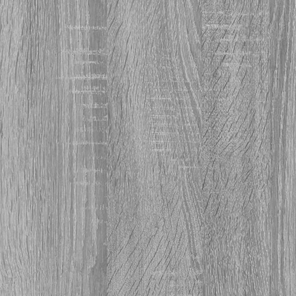 Grey Oak Under Sink Bathroom Cabinet – 2 Door Storage Unit 60cm Floor Standing