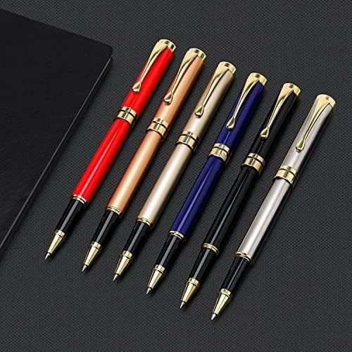 Luxury Gold Ballpoint Pen Executive Gift Box Black Ink Refillable 0.5mm