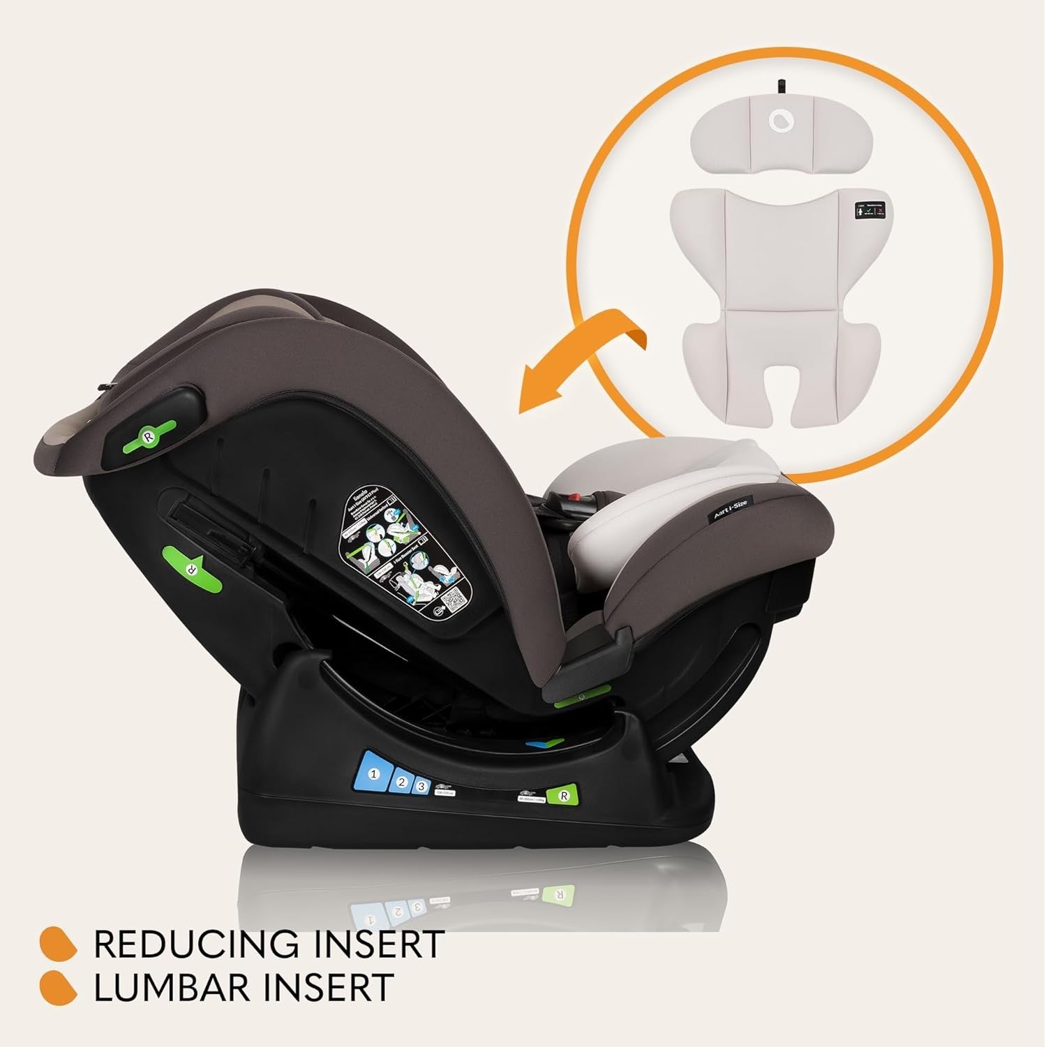 i-Size Baby Car Seat 0–12 Years 360° Safety 40–150cm Recline Headrest