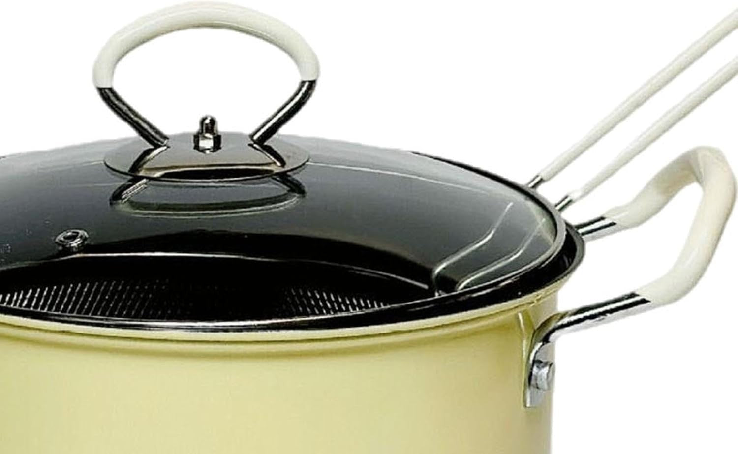 Deep Fryer Pot 5.2L With Removable Strainer Camping Restaurant Fry Pan