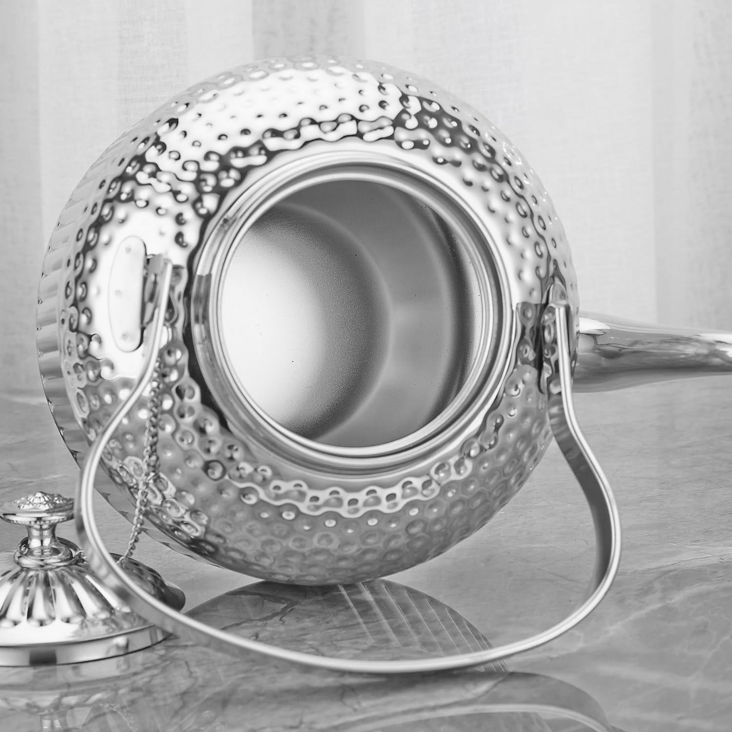 Stainless Steel Teapot with Infuser 1.5L Loose Leaf Tea Pot 6-8 Cups