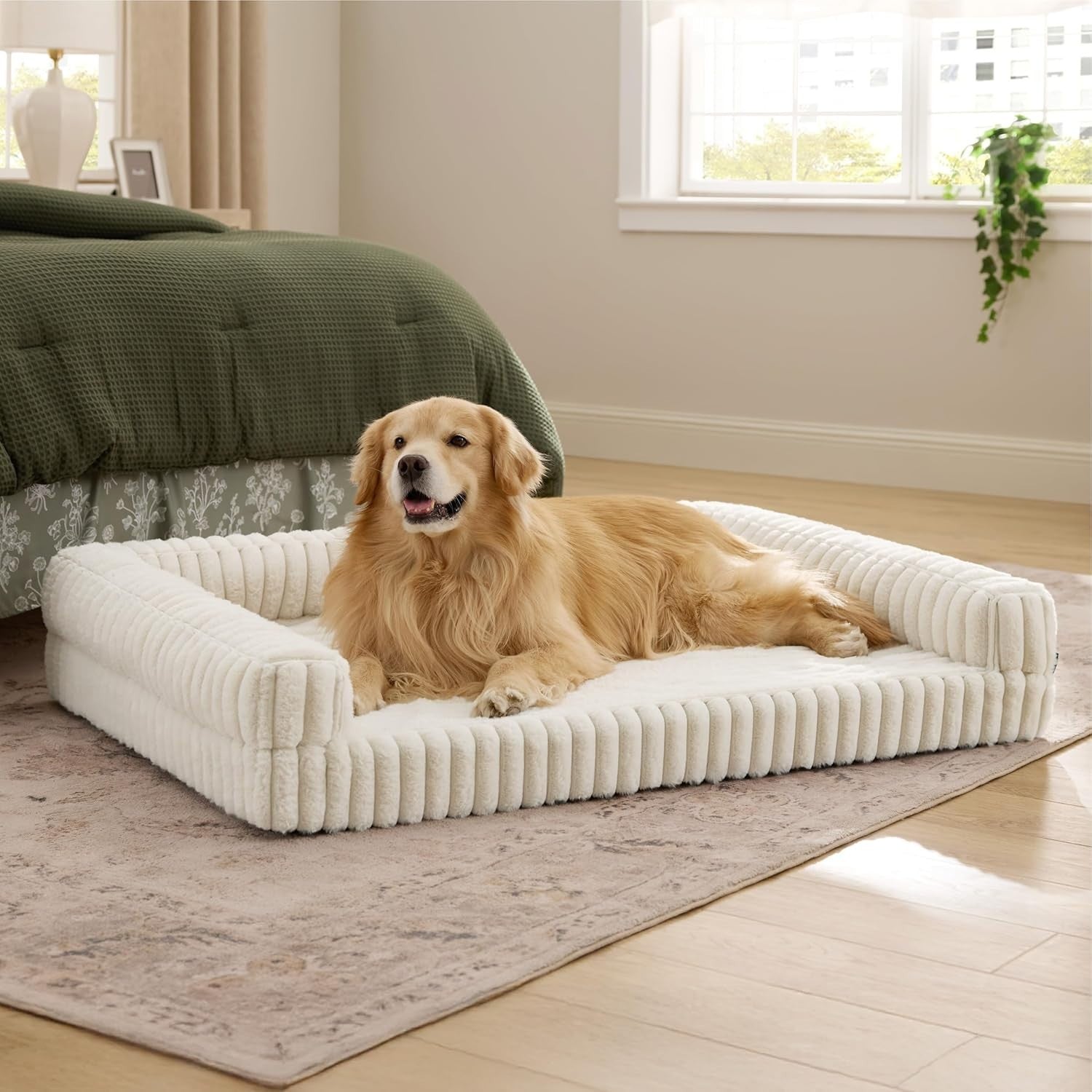 XXL Waterproof Memory Foam Dog Sofa 122x89x20cm Non Slip