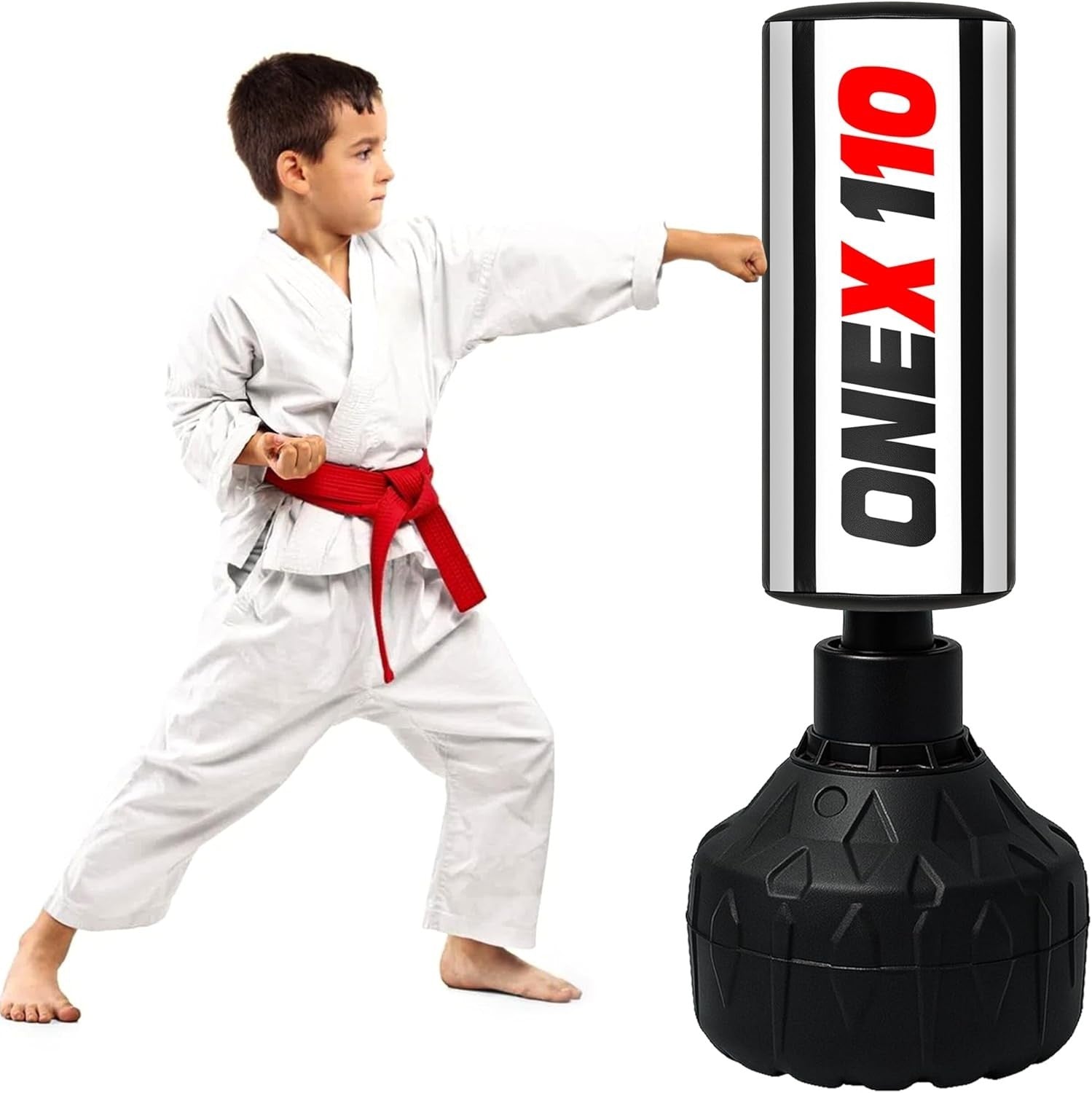 Kids Free Standing Boxing Punch Bag 3.5FT Training Set Gloves