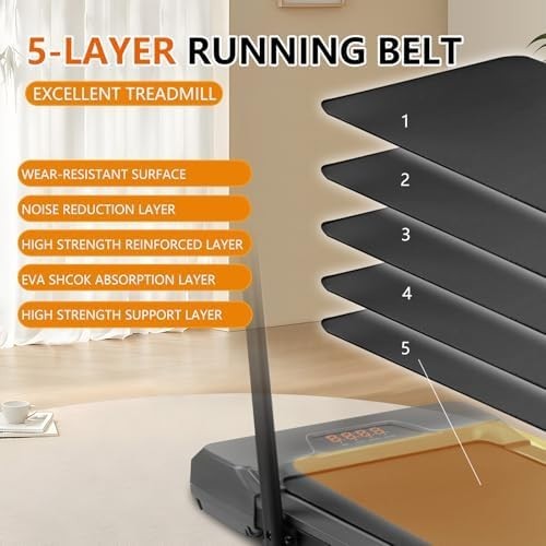Chiidou Folding 3-in-1 Treadmill 0.6-7.5 mph Under Desk & Home Use