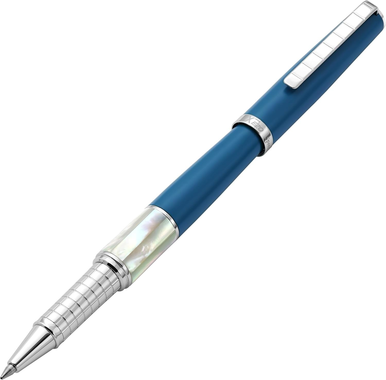 Luxury Rollerball Pen Lapis Blue Fine Tip Mother of Pearl Gift Box Included