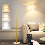 Modern Arc Floor Lamp with Remote Dimmable LED Light for Living & Bedroom