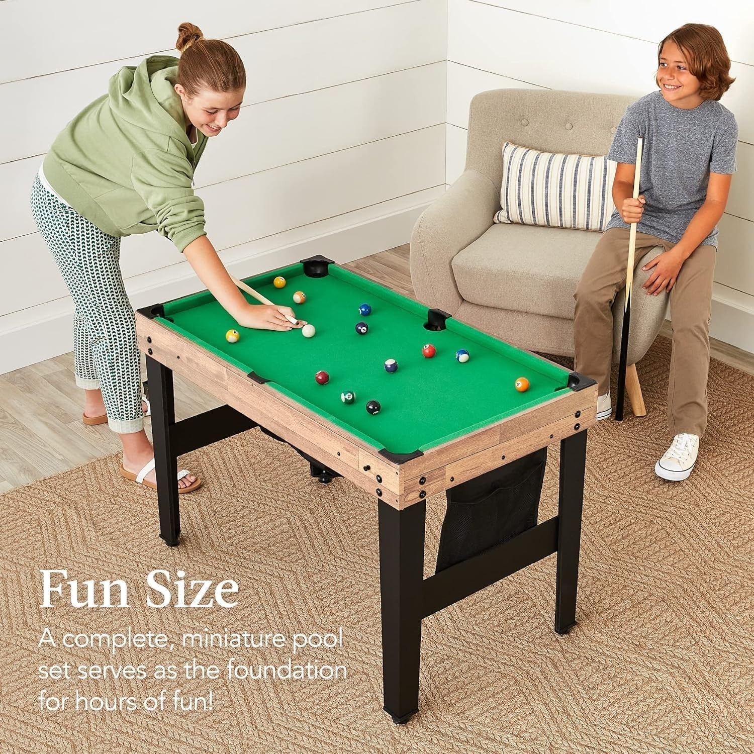 4ft Multi Game Table Kids Pool Foosball Table Tennis Hockey Set