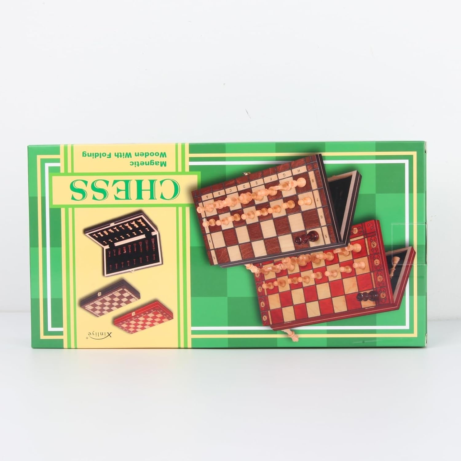24×12cm Folding Magnetic Wooden Travel Chess Set | Portable Board for Kids & Adu