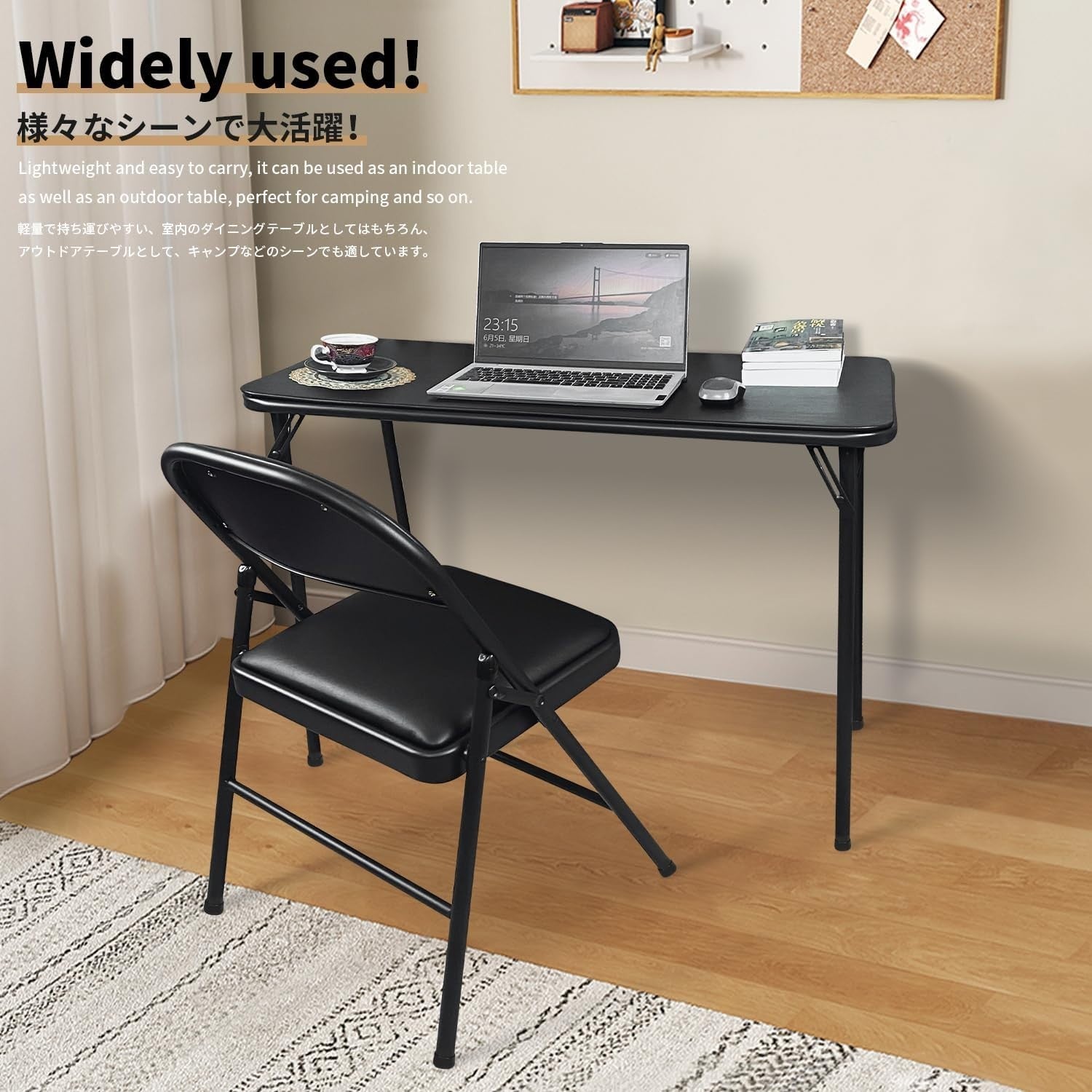 Portable Folding Table & Chairs Set - Compact, Lightweight, Indoor/Outdoor