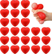36 Pack Mini Red Heart Stress Balls Valentine Fidget Toys Party Favors