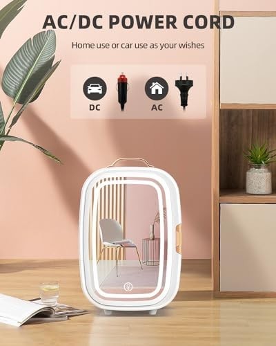 15L Mini white Fridge & Warmer | Portable Low-Noise Skincare & Drinks Cooler