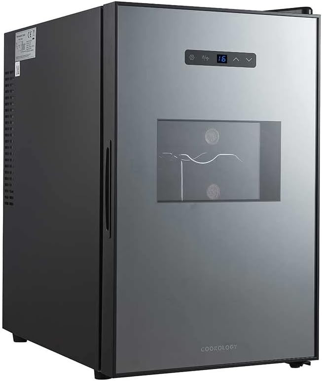 15 Bottle Wine Cooler Fridge Digital Temperature Control Quiet Freestanding