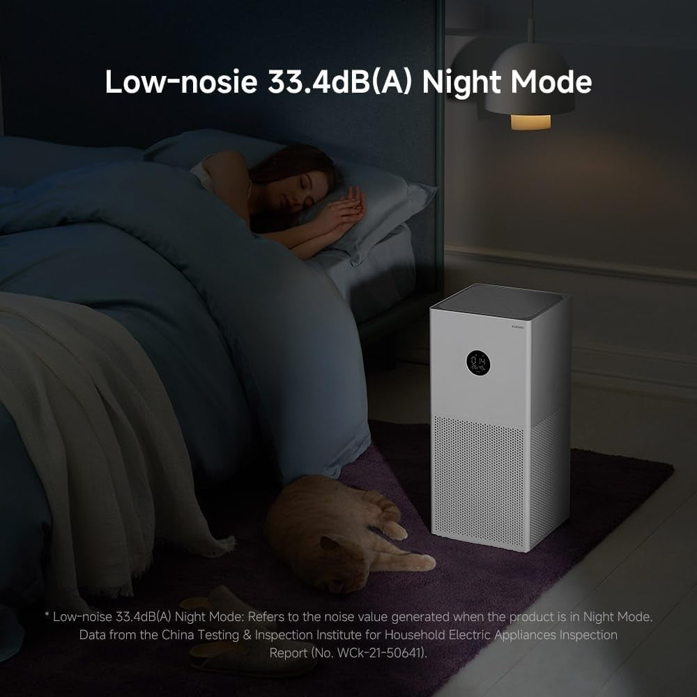 Smart Air Purifier PM2.5 Sensor Odour Removal LED Display Home EU