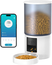 WiFi Automatic Pet Feeder 6L Smart Food Dispenser Timer Voice Record