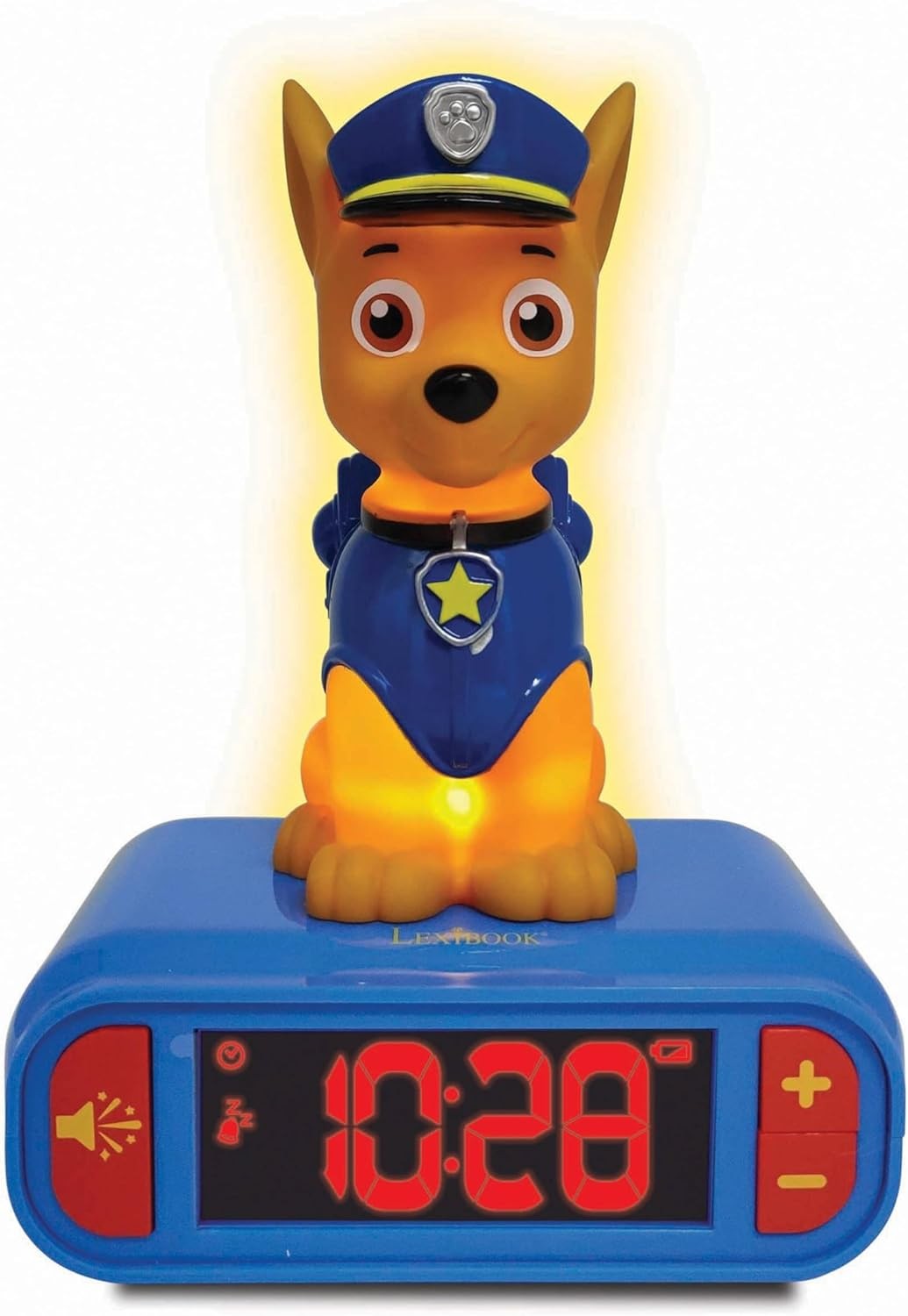 Kids Alarm Clock Night Light LCD Snooze Sound Effects Bedside Clock Toy