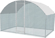 2x3x2m Walk In Metal Chicken Coop Run w Cover