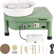 Electric Pottery Wheel Machine 10in with Foot Pedal for Home Studio Ceramics