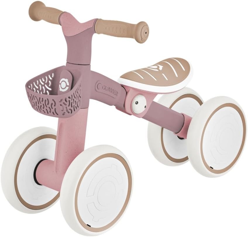 Baby Balance Bike 4 Wheel Ride On Walker Adjustable Seat 12-36 Months