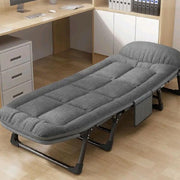 Foldable Sofa Bed Single Extra Large Lounge Camping Guest Bed With Pillow Grey