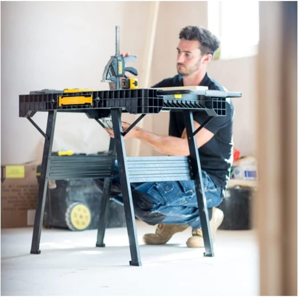 Express Folding Workbench 450kg Load Portable Clamp-Compatible Heavy Duty