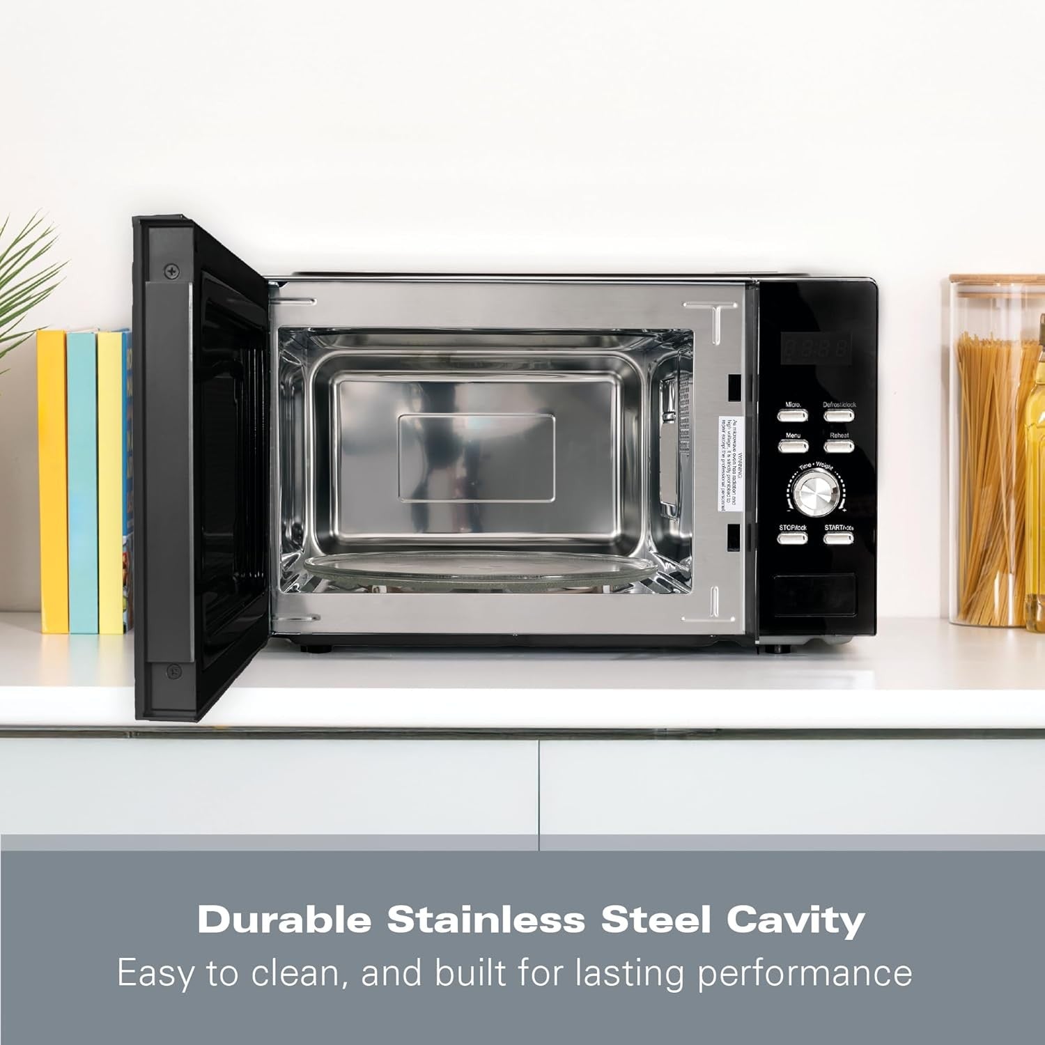 30L Digital Microwave 950W Family Size 8 Auto Programs Black