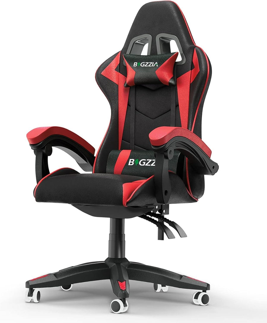Ergonomic Gaming Chair Recliner PU Leather w/ Lumbar Headrest