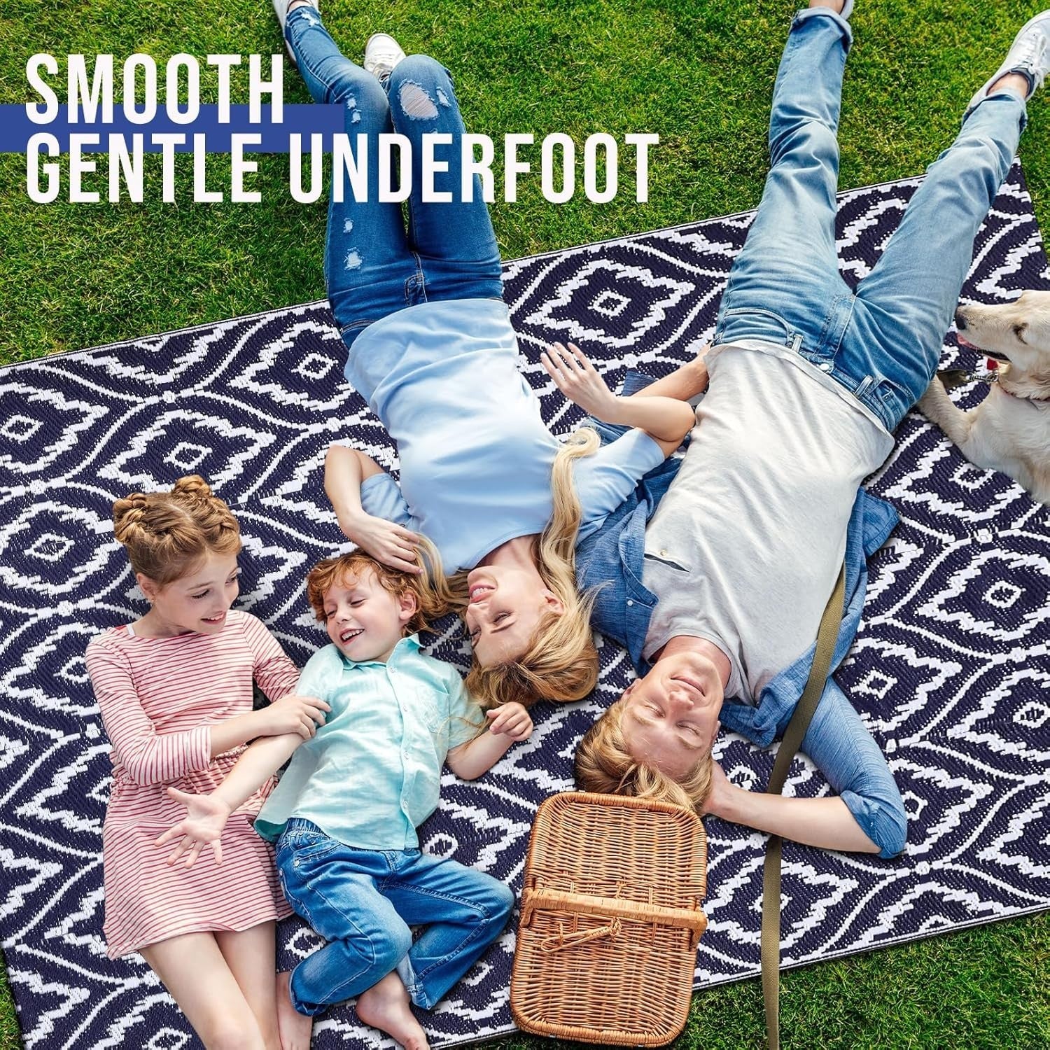 Waterproof Outdoor Patio Rug Reversible UV Resistant Garden Mat 150x240cm