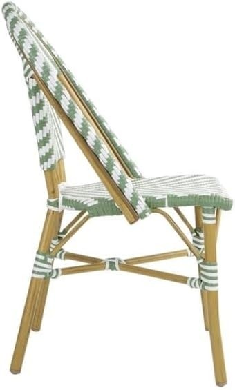 Parisian Rattan Bistro Chairs Set of 2 Stackable Indoor Outdoor