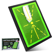 Golf Swing Path Training Mat Indoor Outdoor Practice Feedback Rubber Base