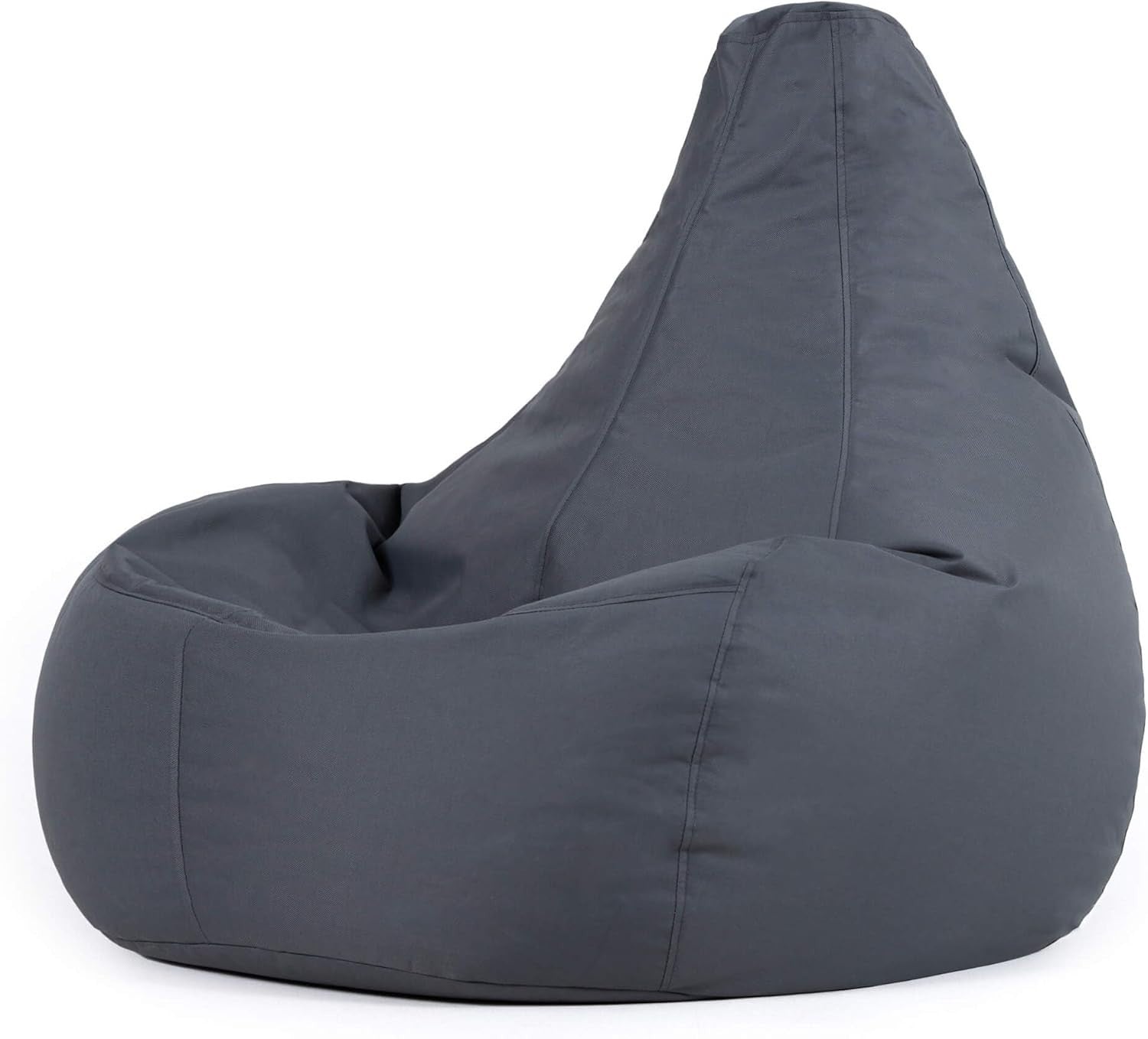 Water Resistant Recliner Bean Bag Chair Grey Indoor Outdoor Gaming