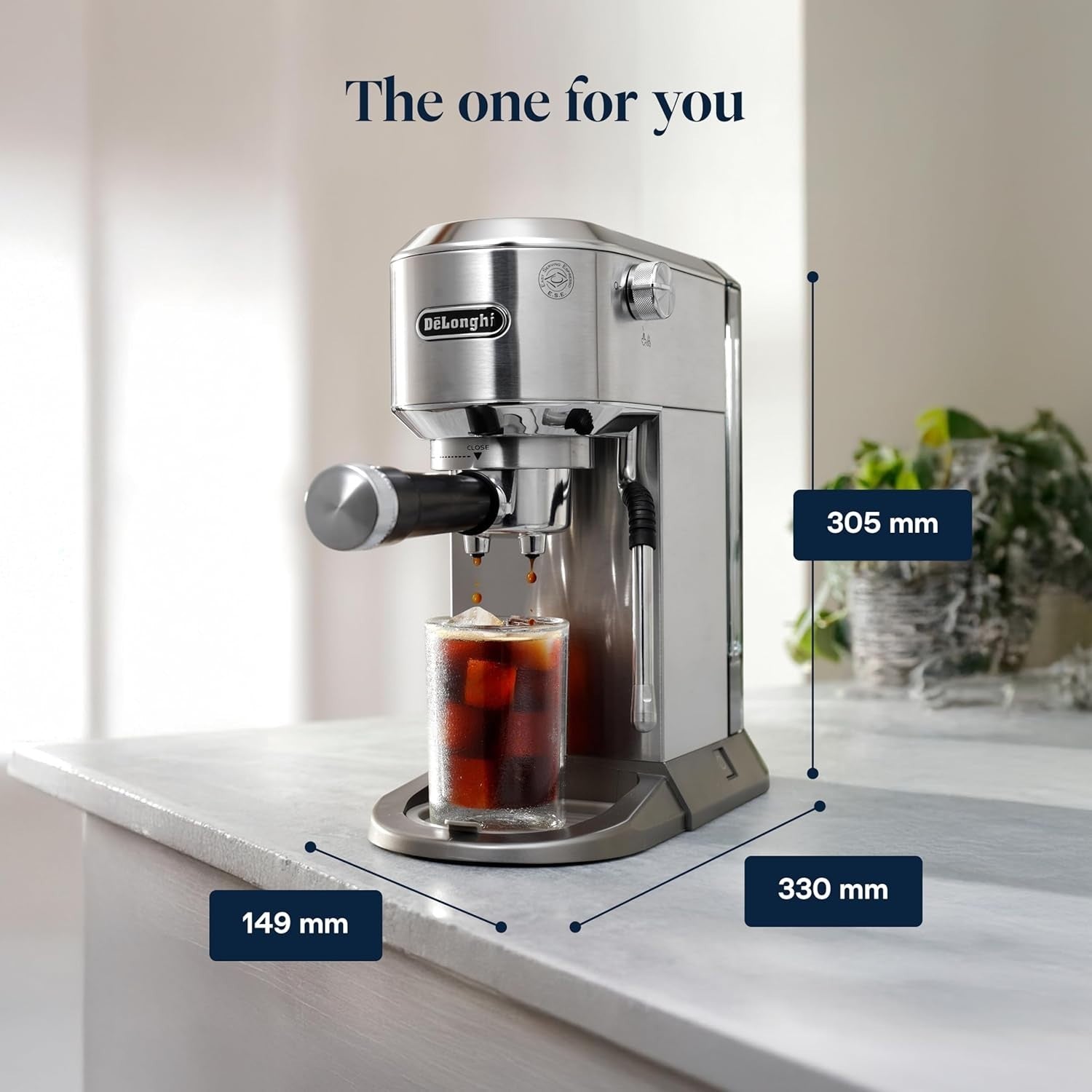 Dual Espresso & Cold Brew Coffee Maker | 15 Bar Pressure | MyLatteArt Steam Wand