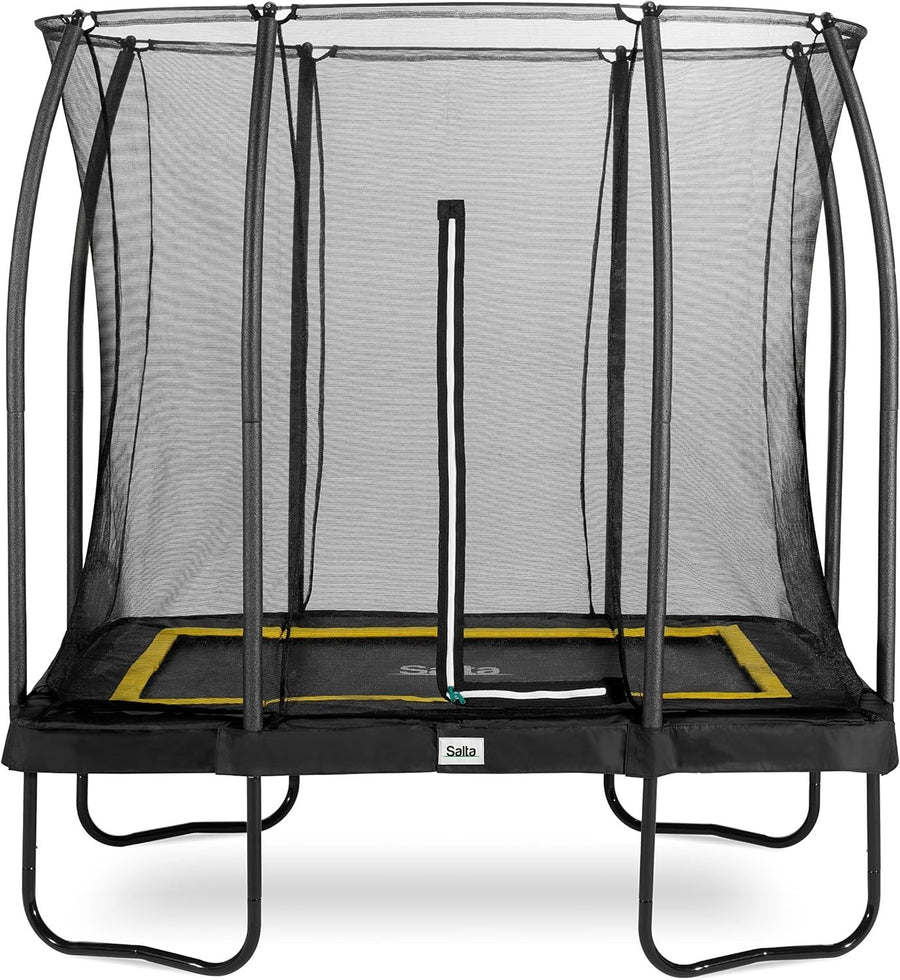 Rectangular Garden Trampoline Safety Net Galvanised Springs 10x7ft