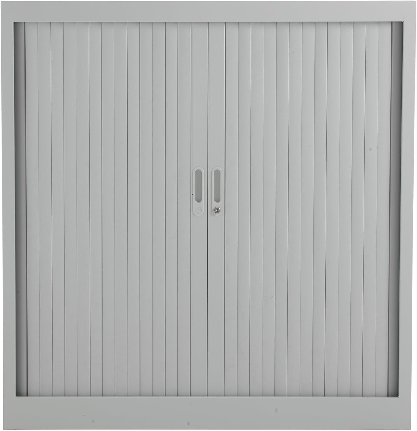Grey Metal Lockable Storage Cabinet Office Cupboard with Adjustable Shelves