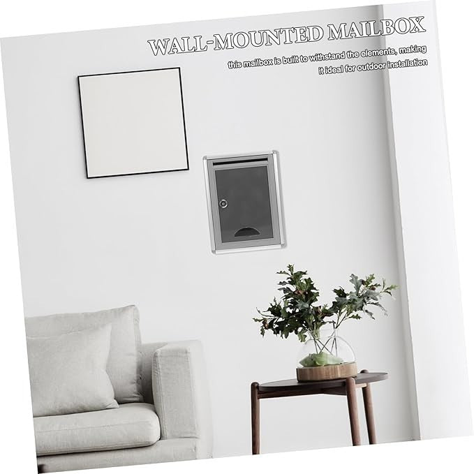 Secure Wall Mounted Mailbox – Weatherproof, Large Capacity, Modern Design