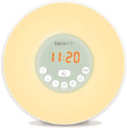 Yellow Sunrise Alarm Clock Wake Up Light FM Radio Night Lamp Snooze