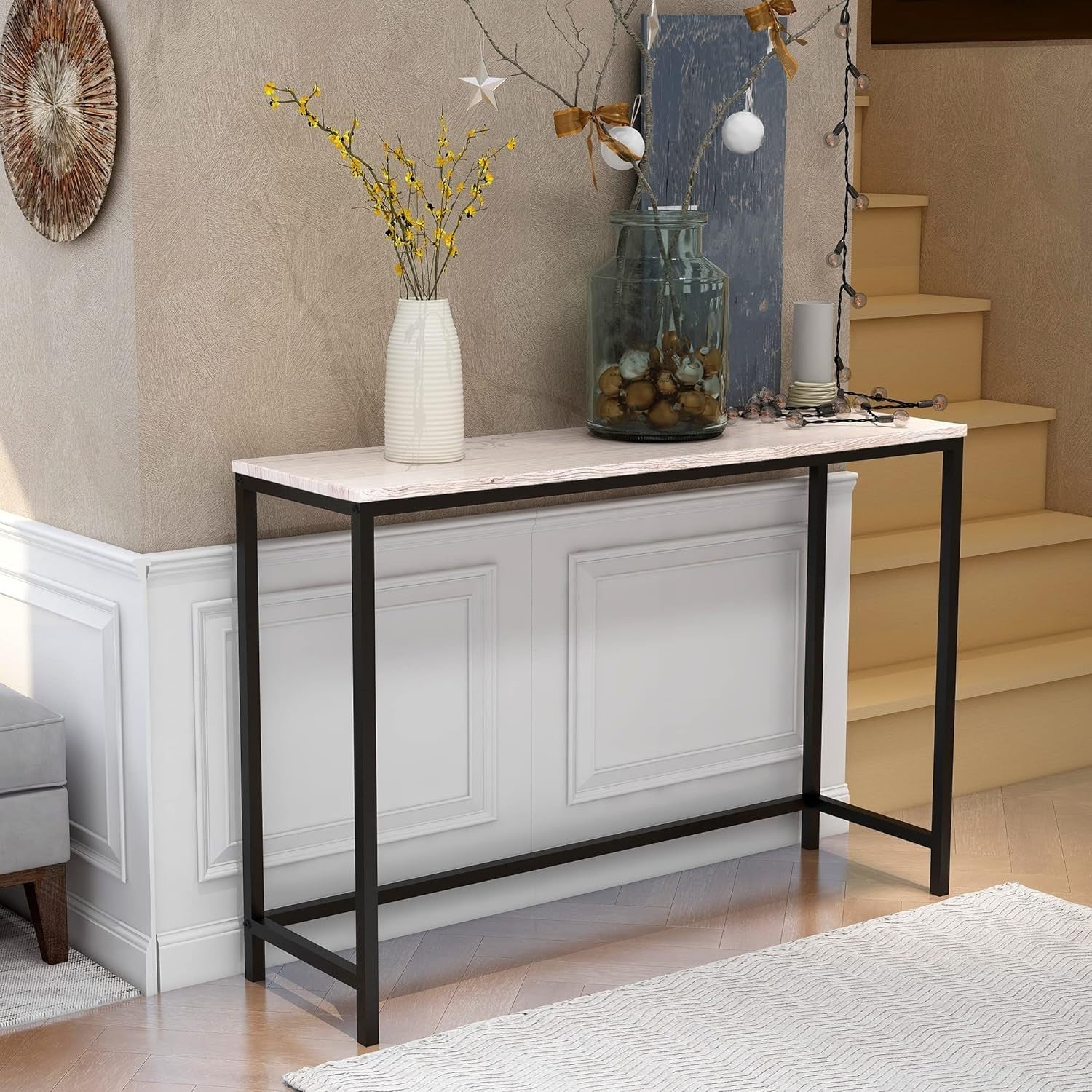 Narrow Console Table Hallway Entryway Desk – Slim, Stylish & Sturdy