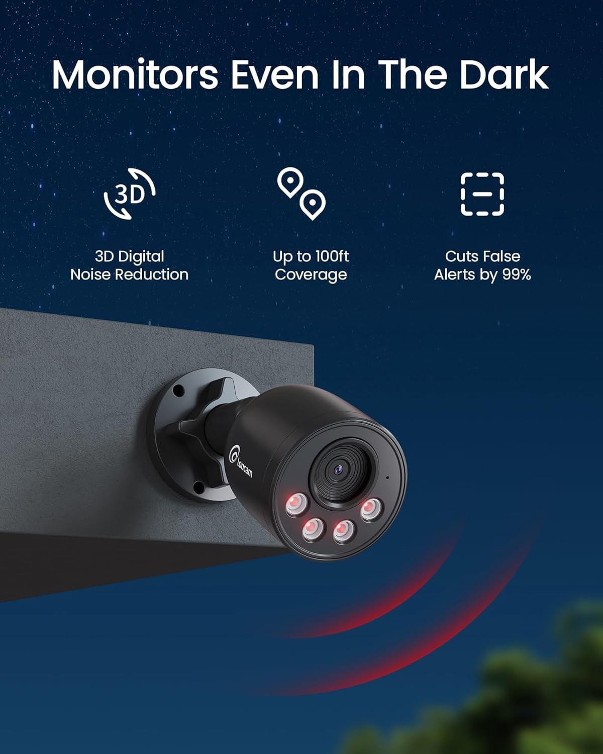4K PoE CCTV Camera System 8CH NVR 2TB HDD 4 Cameras AI Detection