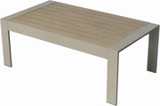Modern Outdoor Coffee Table Aluminium Patio Garden Table Weather-Resistant