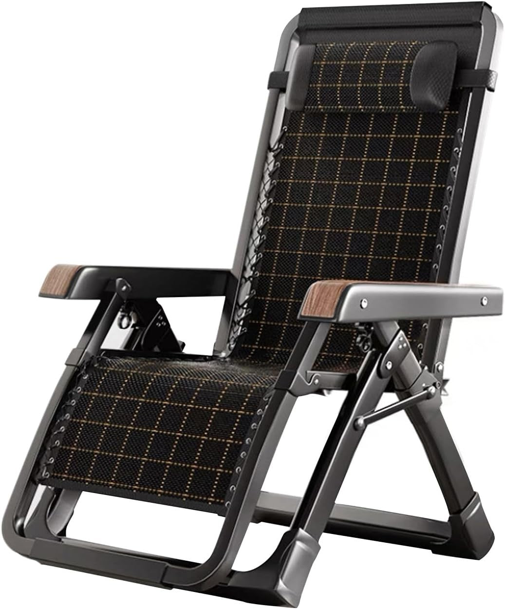 Zero Gravity Outdoor Recliner Chair - Adjustable Headrest, Heavy Duty Patio