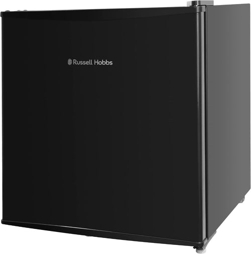 43L Tabletop Mini Fridge Compact Black with Freezer & Reversible Door