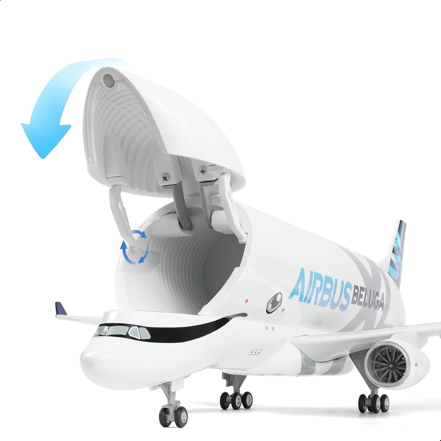 1:150 Diecast A330 Beluga XL Model Plane 16.5" | Display Aircraft w/ Stand