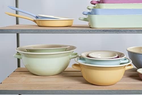 Riess Classic 32 cm Blue Enamel Bowl – 2 Handles, Easy Clean & Durable