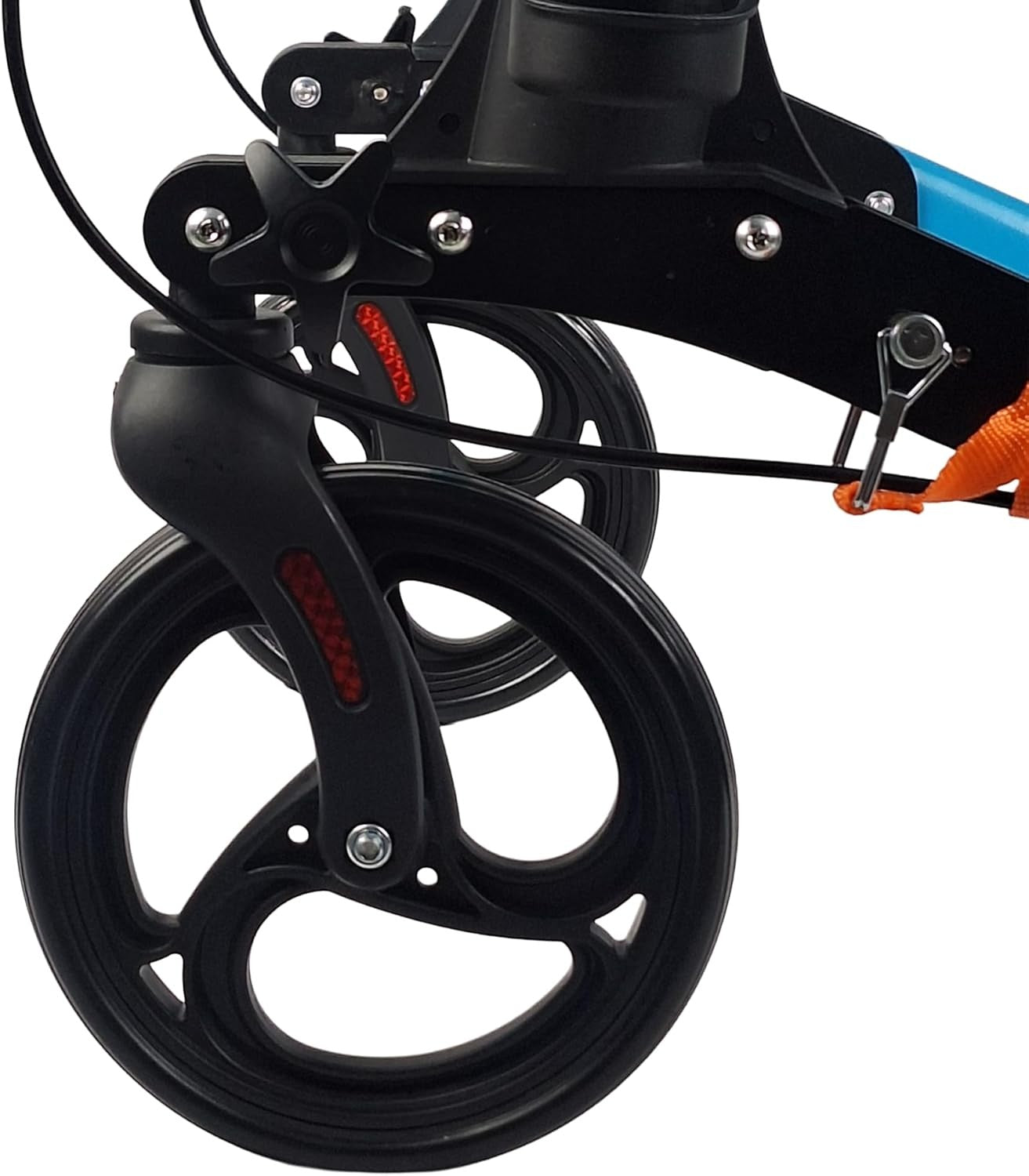Ultra Lightweight 4 Wheel Rollator Walker with Seat Folding Adjustable Handles
